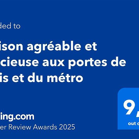 Maison Agreable Et Spacieuse Aux Portes De Paris Et Du Metro Saint-Ouen  Ngoại thất bức ảnh